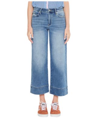 Women's Kells High-Rise Wide-Leg Cropped Jeans
