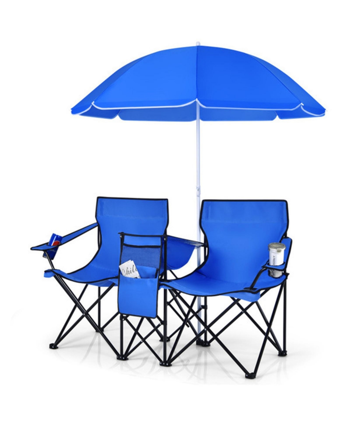 Sevorley Outdoor Chair, Umbrella for Camping