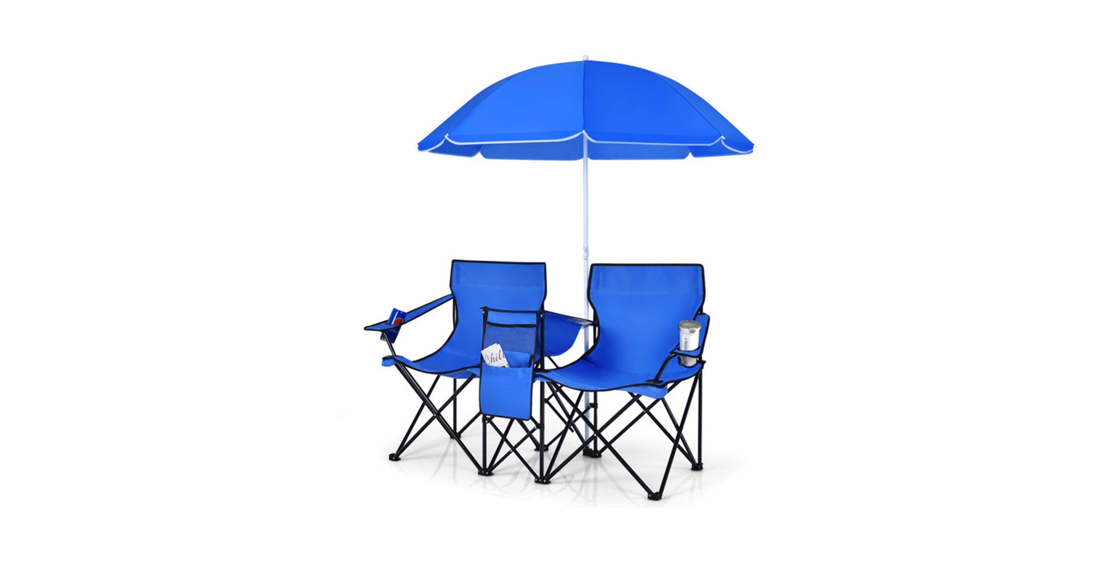 Sevorley Outdoor Chair, Umbrella for Camping