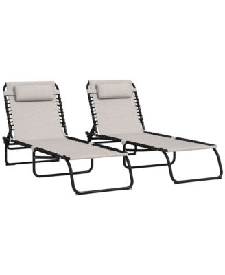 Outdoor Chair, Folding Design, Adjustable Backrest for Camping, Travel and Outdoor Activities
