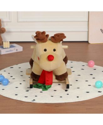 Plush Rocking Ride-On Toy with Seat Restraint, Ages 1+