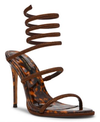 Women's Exotica Rhinestone Embellished Ultra High Stiletto Sandals
