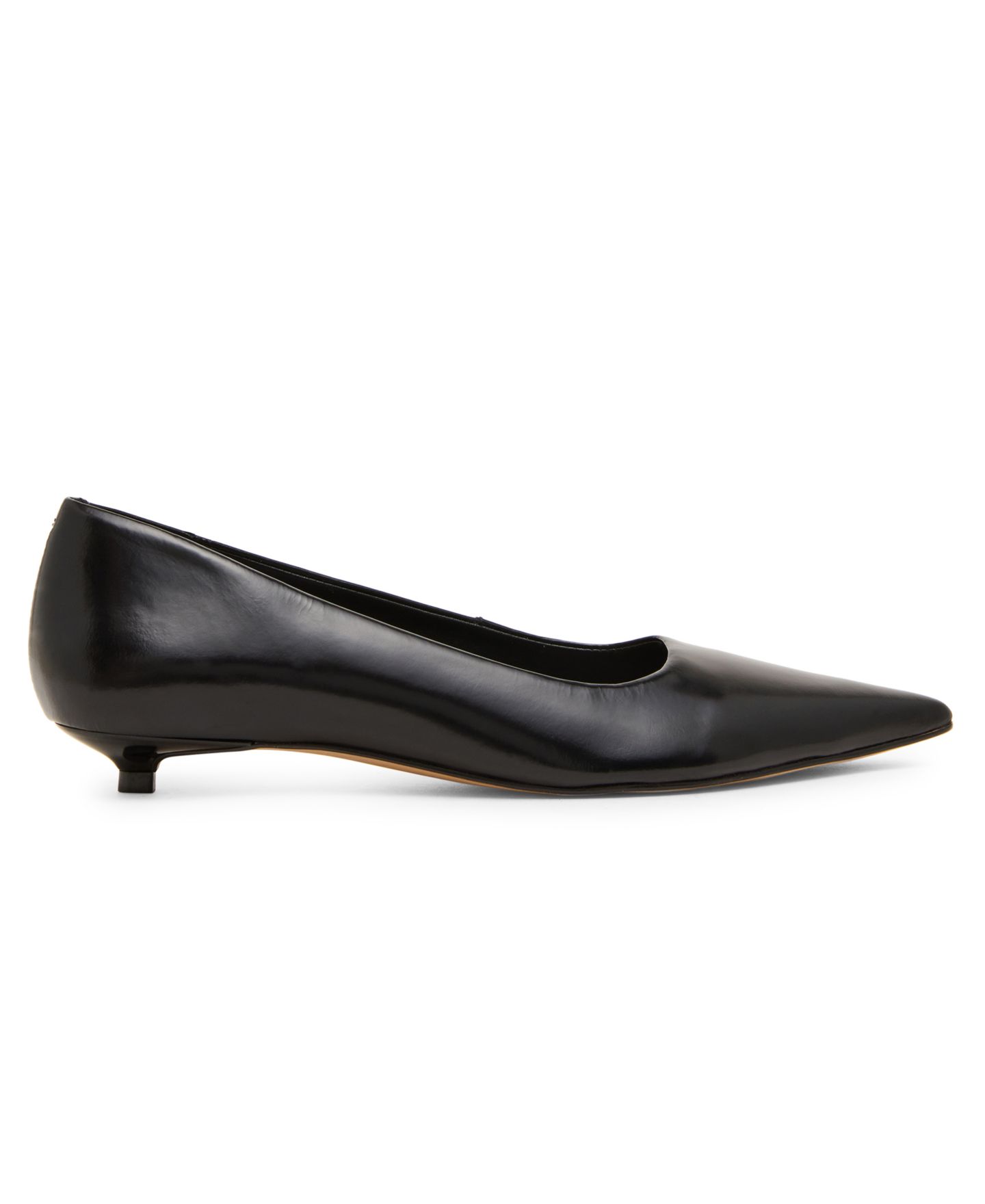 Женские кожаные лодочки Steve Madden Ardyn с острым носком и каблуком-рюмкой, цвет: Чёрный — фото 2