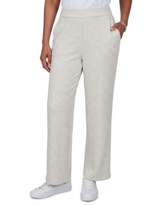 Petite Pull-On Straight-Leg Pants