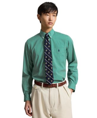 Men's Striped Classic-Fit Button-Down Collar Shirt