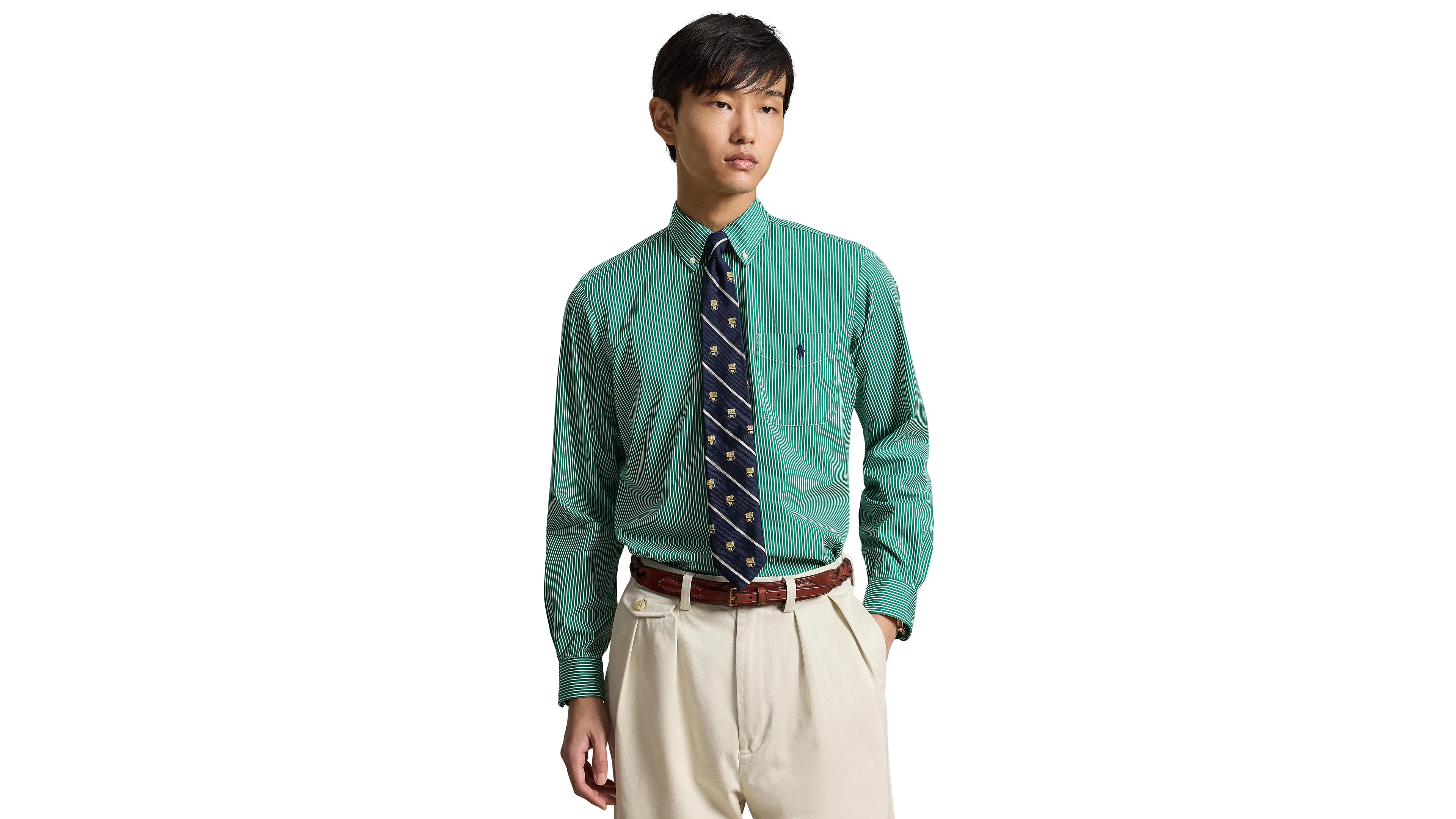 Polo Ralph Lauren Men's Striped Classic-Fit Button-Down Collar Shirt