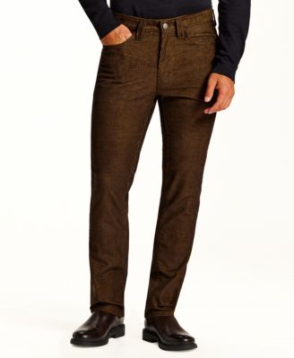 Men's Two-Tone Regular-Fit Corduroy Pants