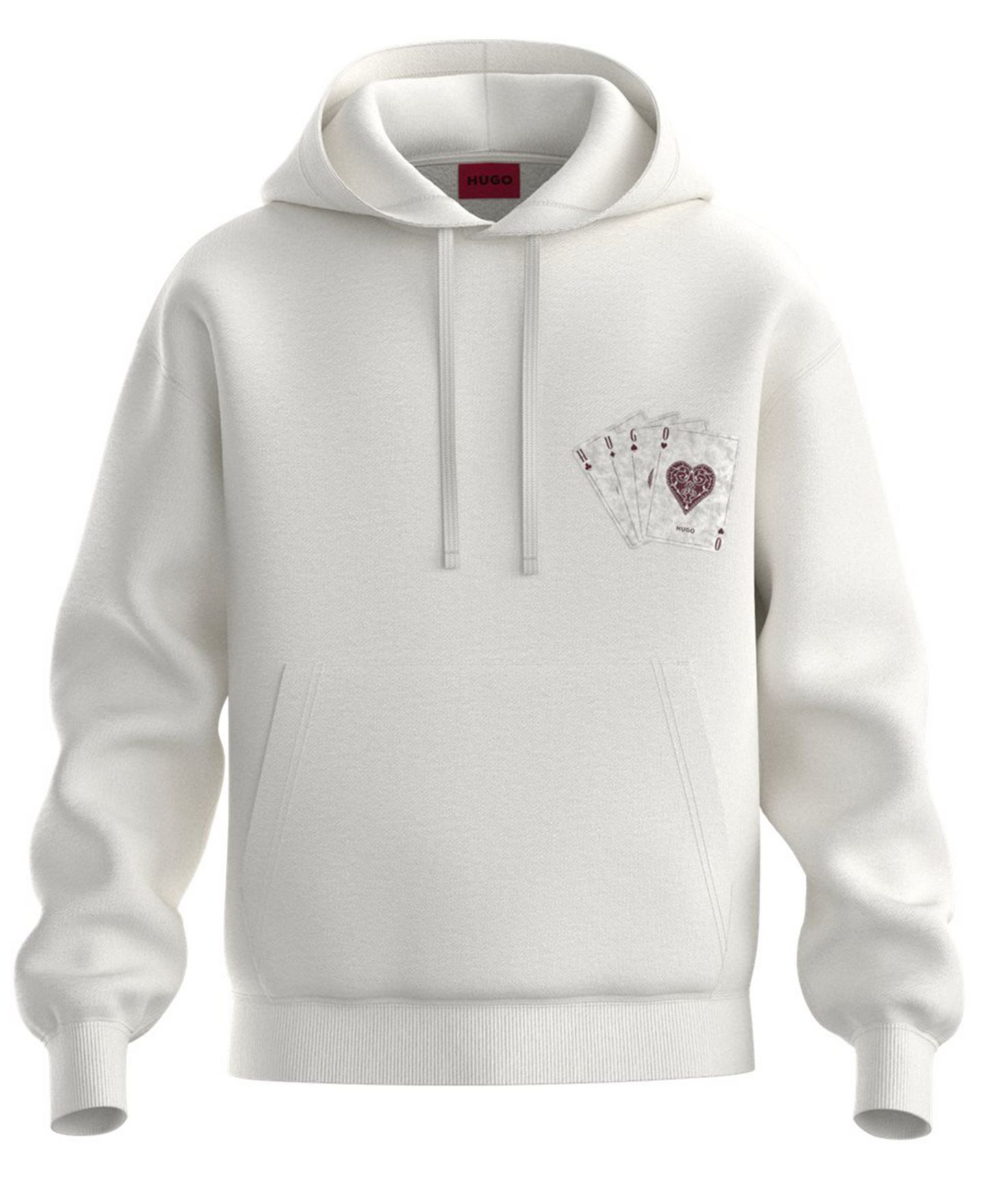 Мужское худи Hugo Boss Dilanoro Pullover Graphic, цвет: Натуральный — фото 1