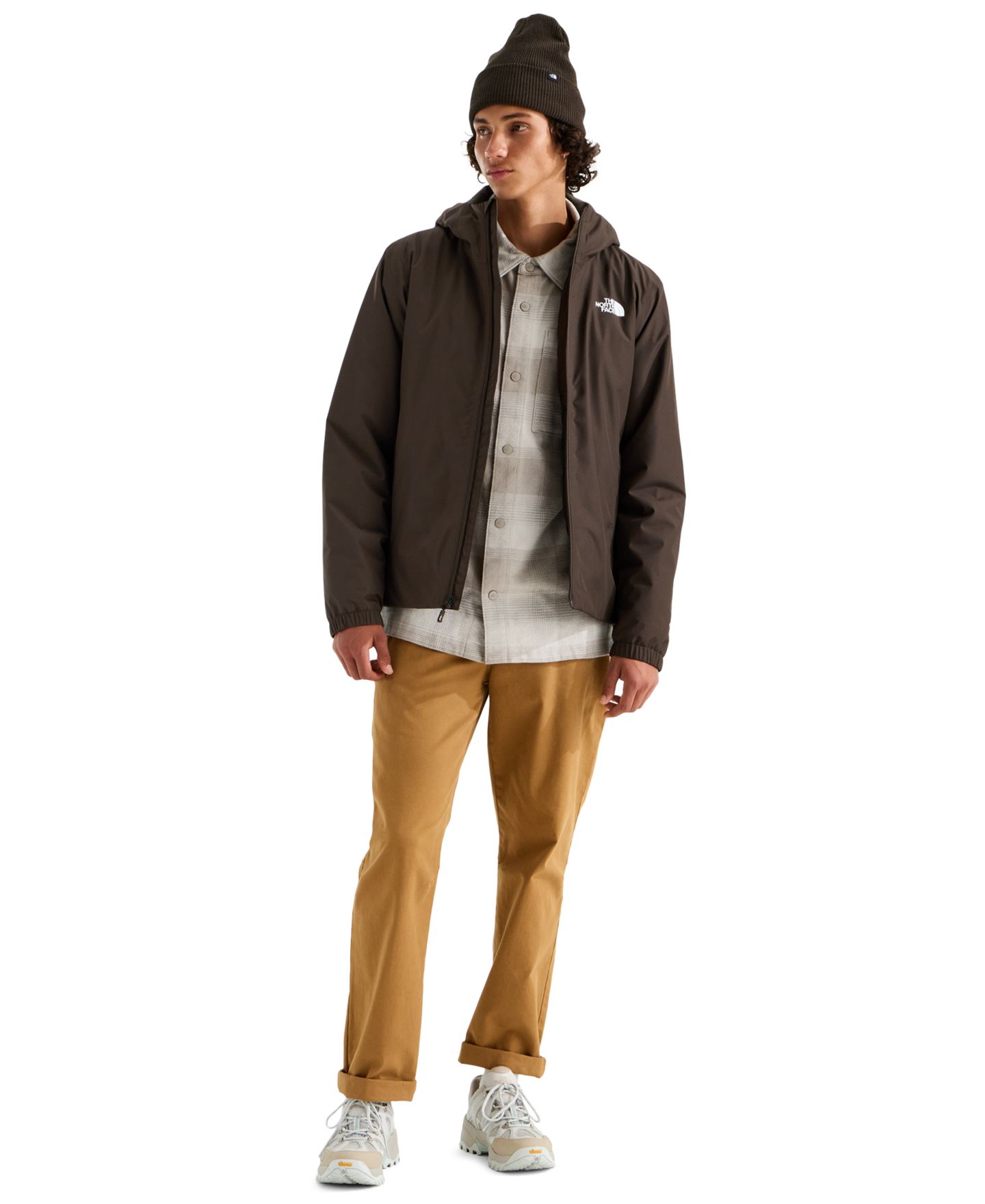 Мужская куртка The North Face Quest Mono Insulated, цвет: Тёмный каштановый — фото 2