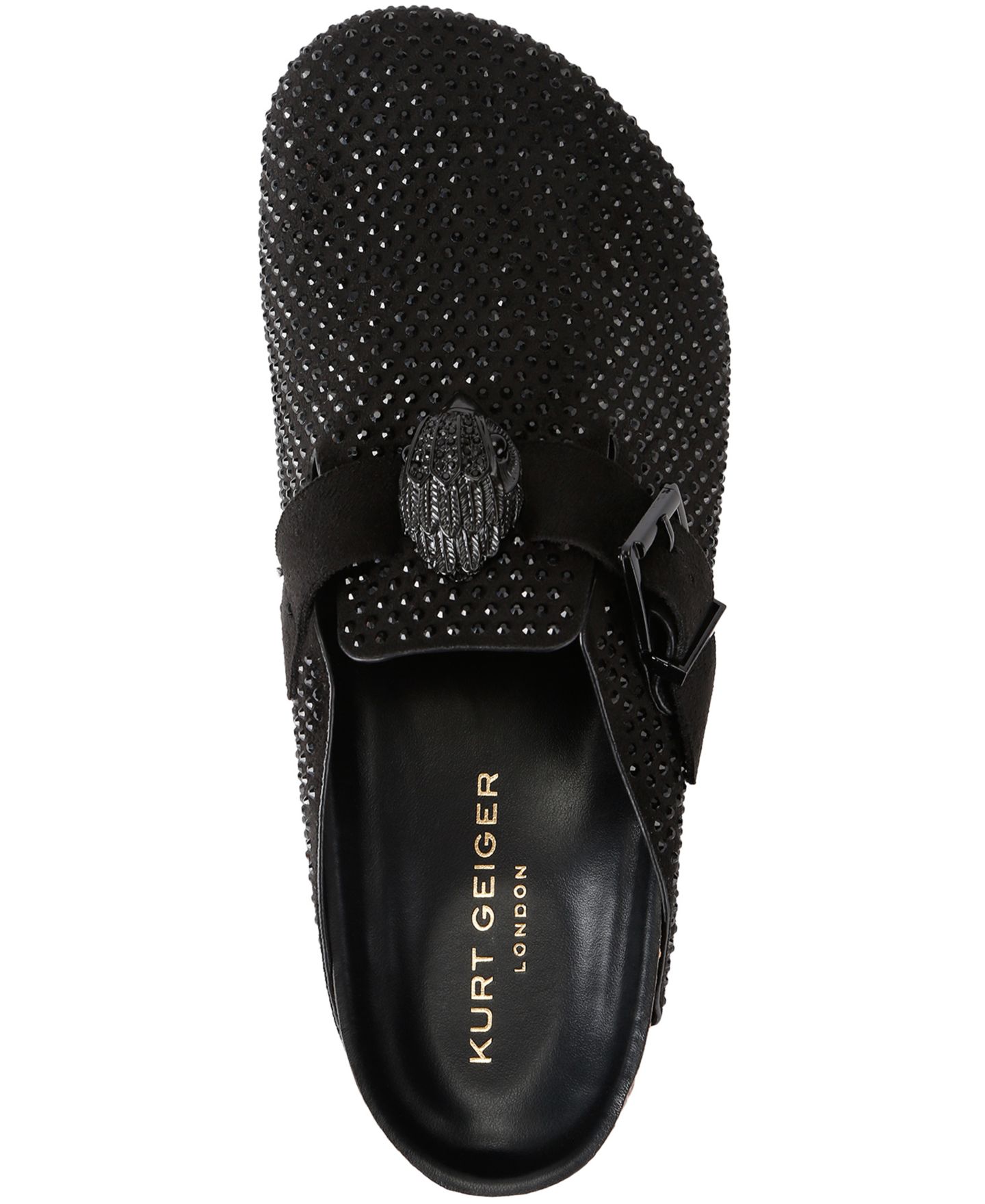 Женские мюли Kurt Geiger London Snug Eagle, цвет: Чёрный — фото 4