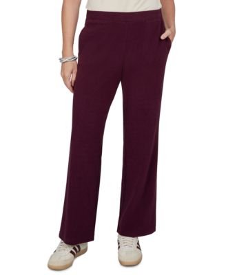 Petite Must Haves I Stretch Pull-On Straight-Leg Pants
