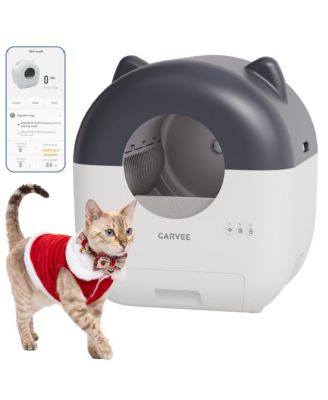 Self Cleaning Cat Litter Box, 76L Large Automatic Litter Box with Tuya App Control for Single and Multiple Cats 3.3-28 Lbs