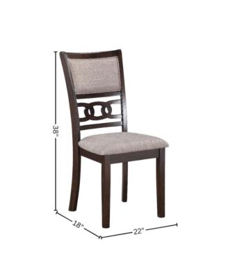 Solid Wood Dining Chairs Set of 2 Cherry