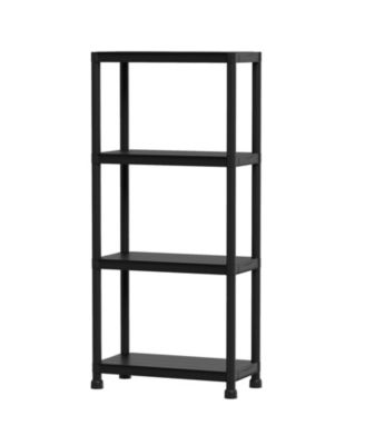 4-Tier Heavy-Duty Freestanding Plastic Storage Shelving Unit