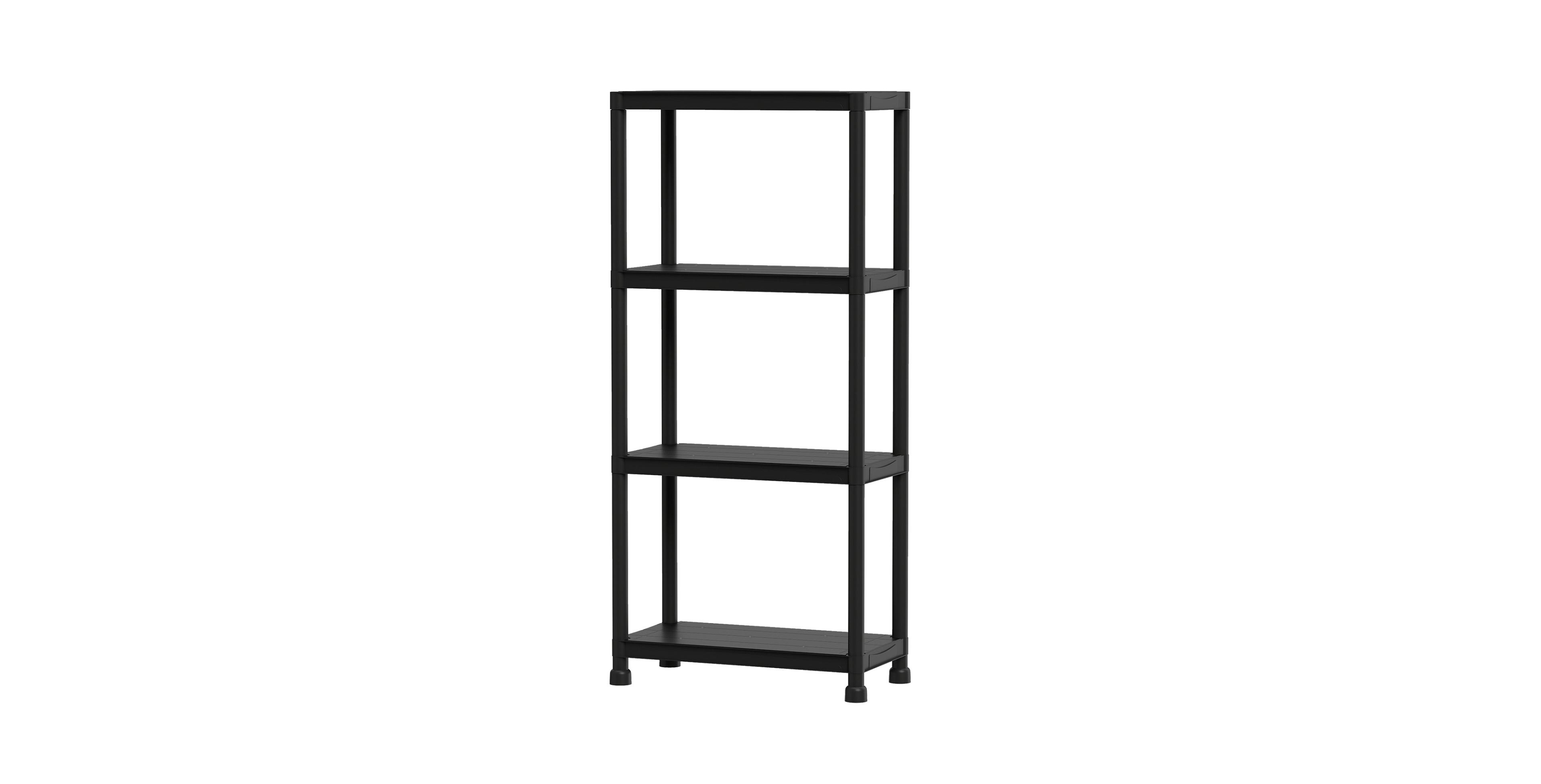 Sugift 4-Tier Heavy-Duty Freestanding Plastic Storage Shelving Unit