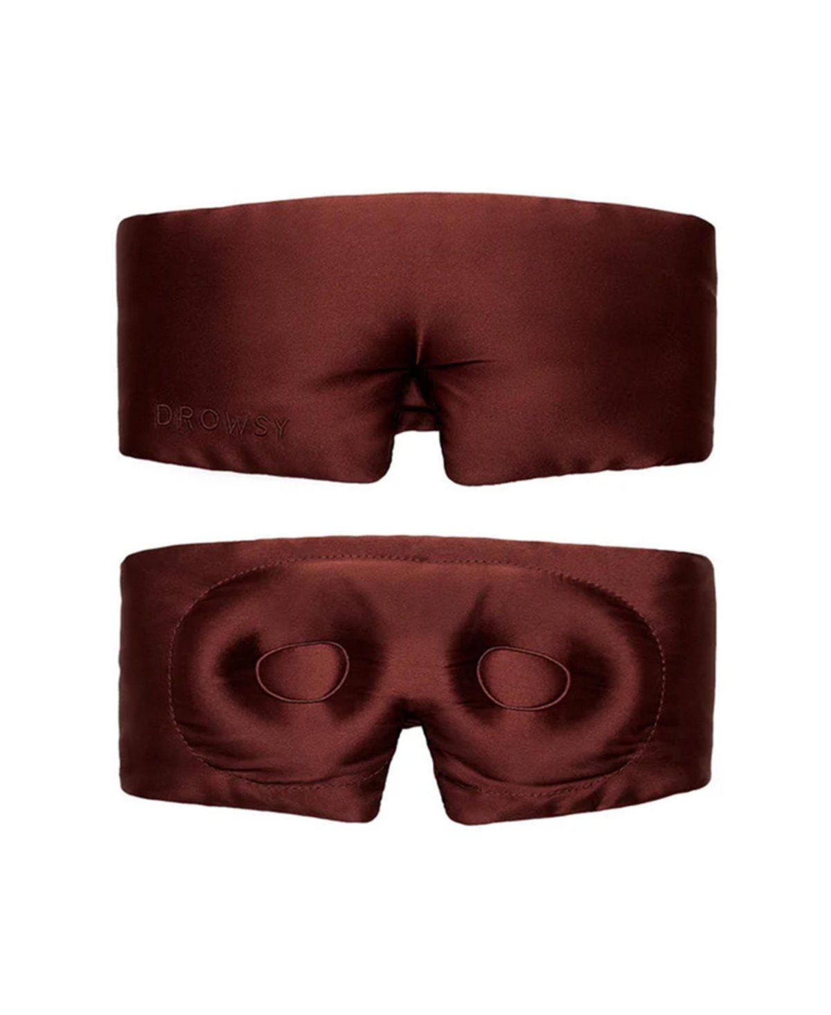 Eyelash Protecting Silk Eye Mask - Dark Brown