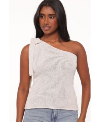 Women's Jutta One-Shoulder Knit Tie-Front Top