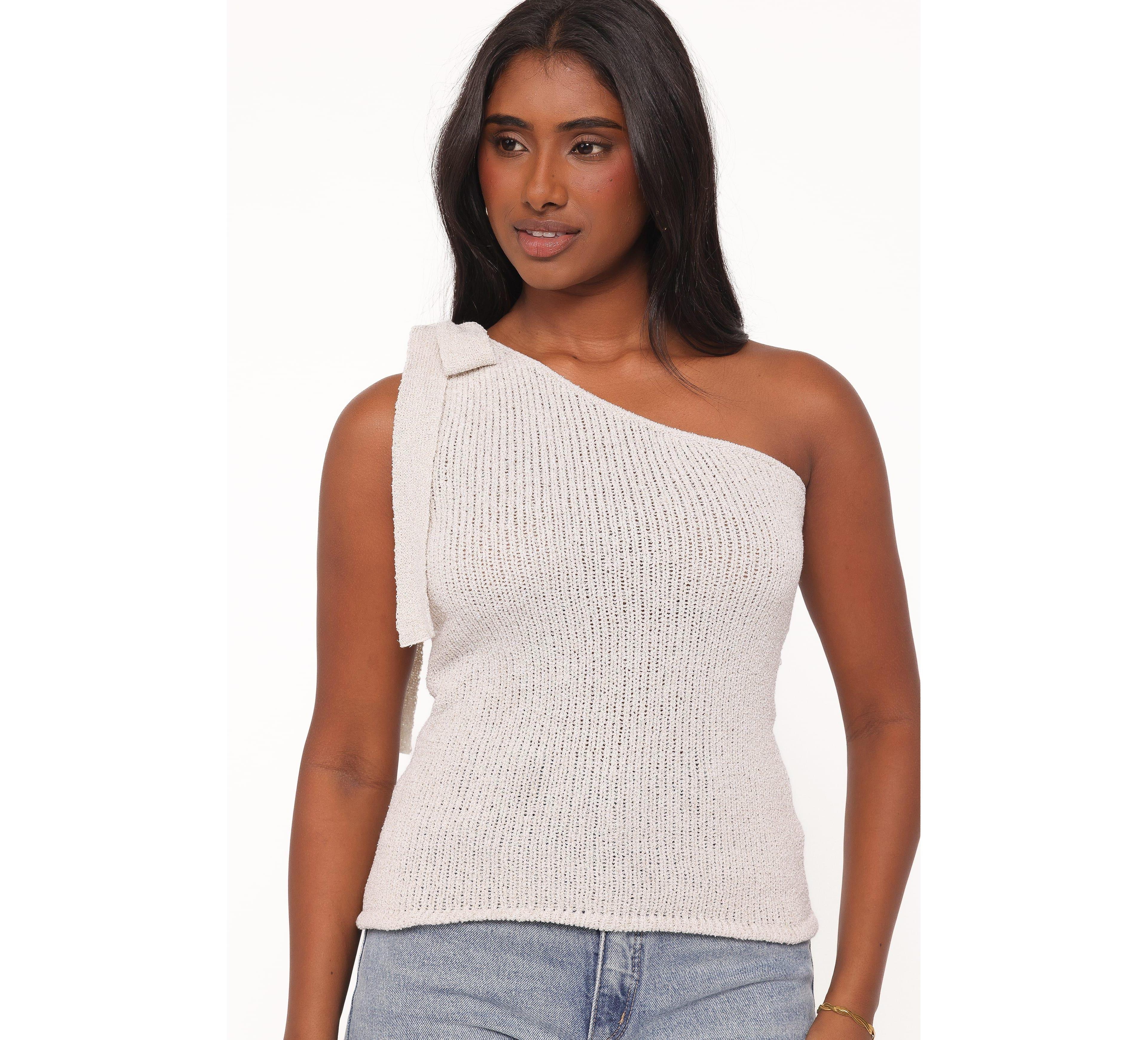 Petal and Pup Women's Jutta One Shoulder Knit Top