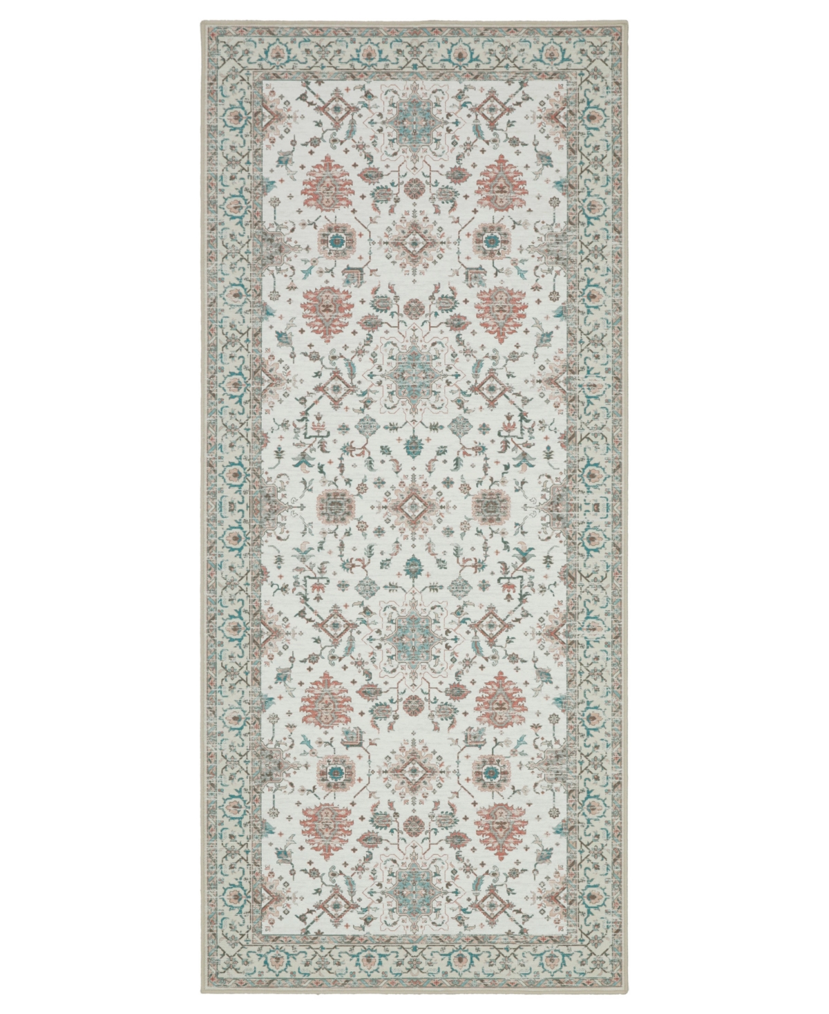 Laura Ashley Aure Floral Slip Resistant Runner Rug, 26" x 60"