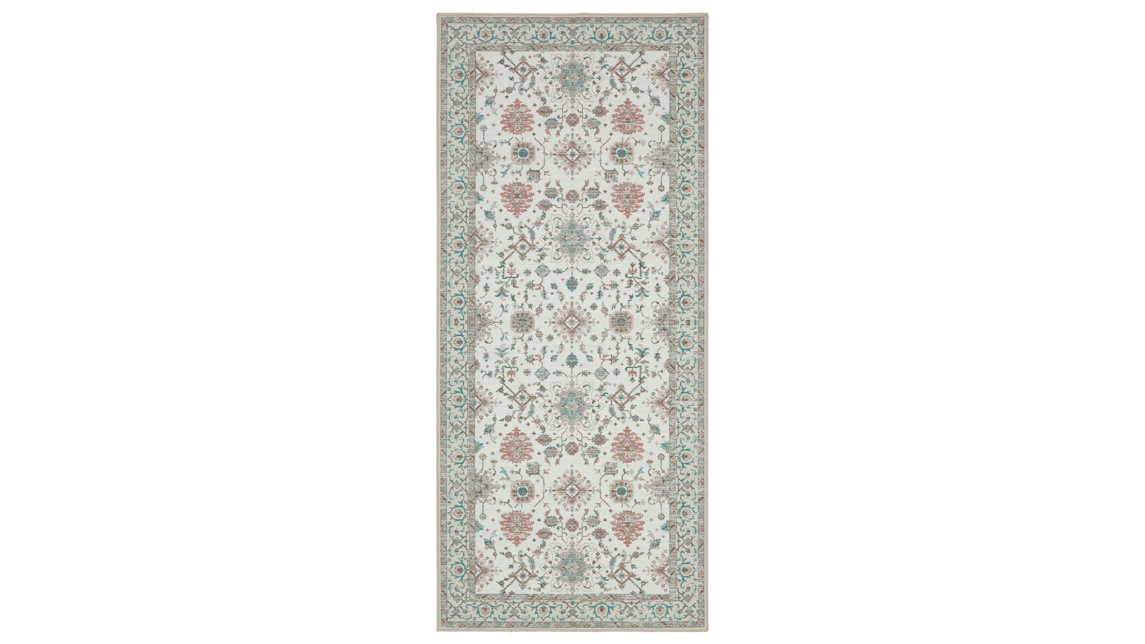 Laura Ashley Aure Floral Slip Resistant Runner Rug, 26" x 60"