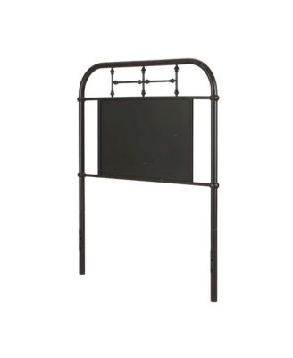 Twin Distressed Metal Headboard, Vintage Design, Sturdy Metal Tube Construction