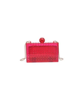 Melisha Rhinestone Transparent Design Evening Bag