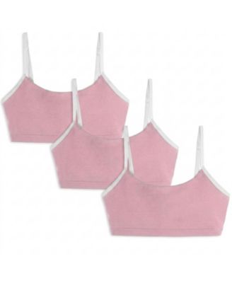 Girls M-XXL Fair Trade Organic Cotton Bralettes 3-pack