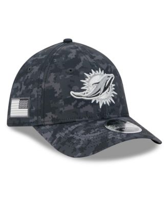 Men's Black Miami Dolphins 2026 Salute to Service 39THIRTY Flex Hat