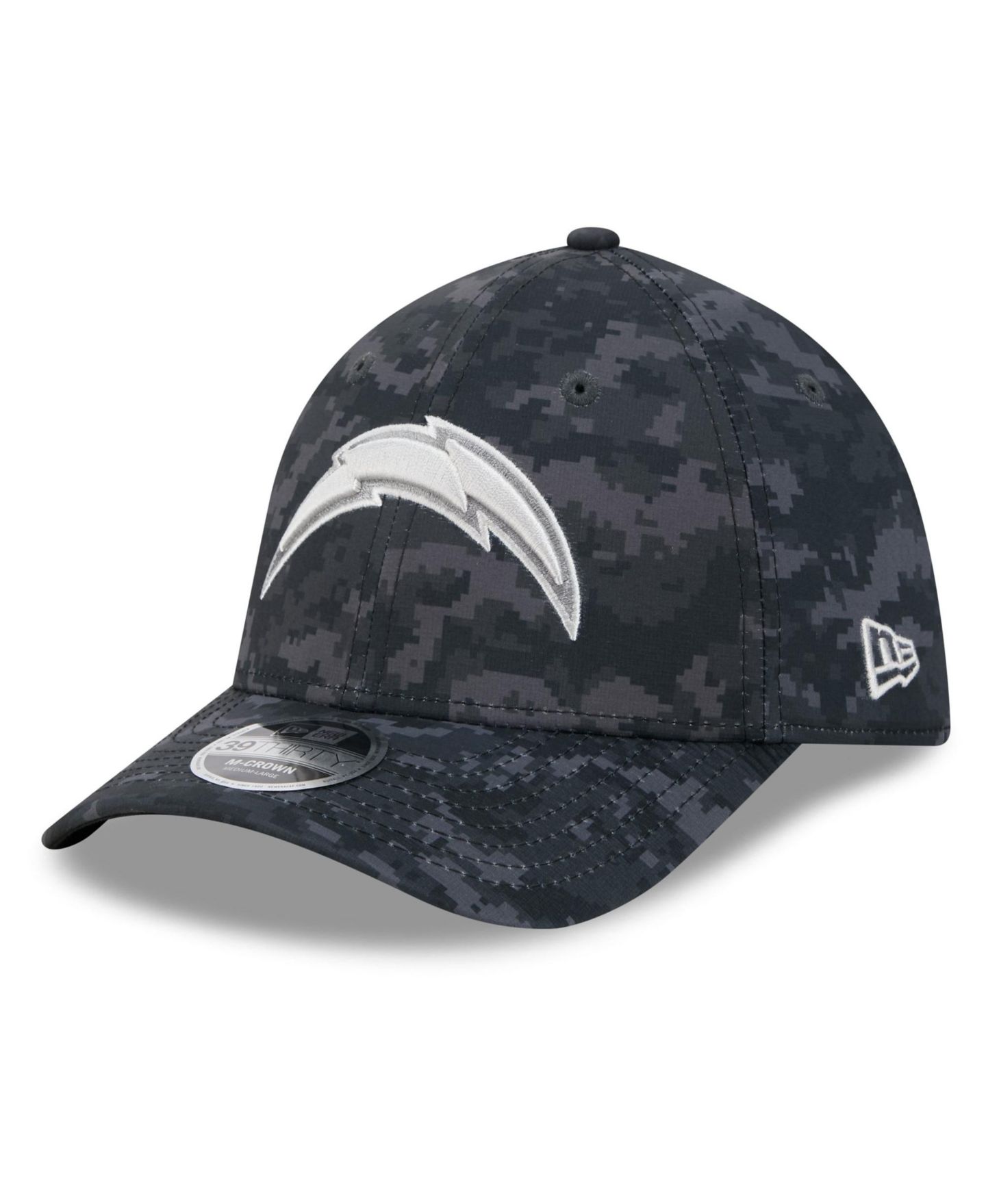 Мужская кепка New Era Black Los Angeles Chargers 2026 Salute to Service 39THIRTY Flex Hat — фото 3