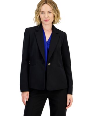 Women's One-Button Notch Collar Stretch Blazer