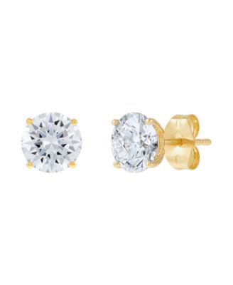 Lab-Grown Diamond Round Stud Earrings (2 ct. t.w.) in 14k White or Yellow Gold
