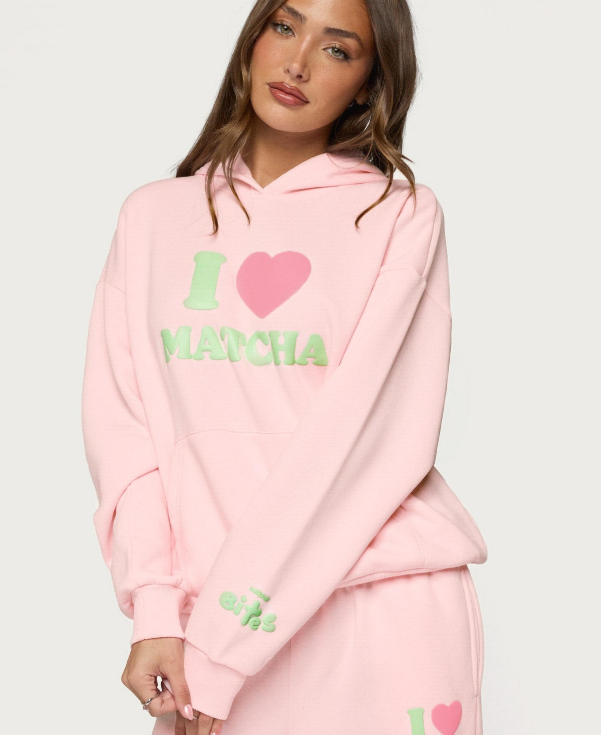 Edikted Women's I Heart Matcha Hoodie