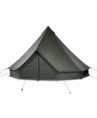 Canvas Bell Camping Tent, Stove Jack, 3 Person for Camping, Travel and Outdoor Activities