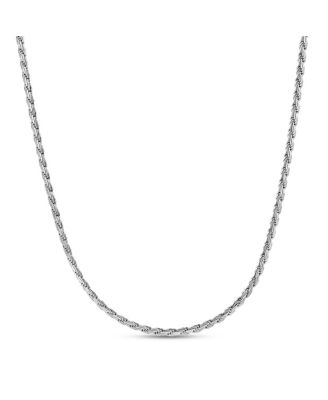Nero Flat Oval Rope Chain Necklace