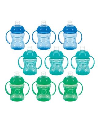 Grip N' Sip Soft Spout No-Spill Trainer Cups, 9-Piece Set