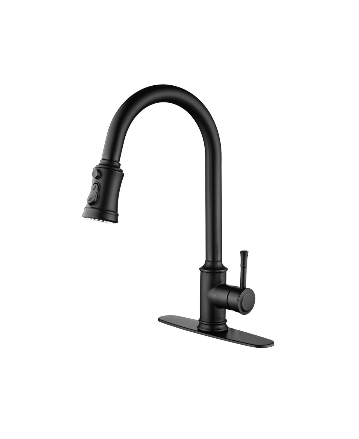 Thirtypeachy Touch Single Handle Pull-Down Kitchen Faucet, Stainless Steel with 3-Function Sprayer, 360degree(s) Swivel