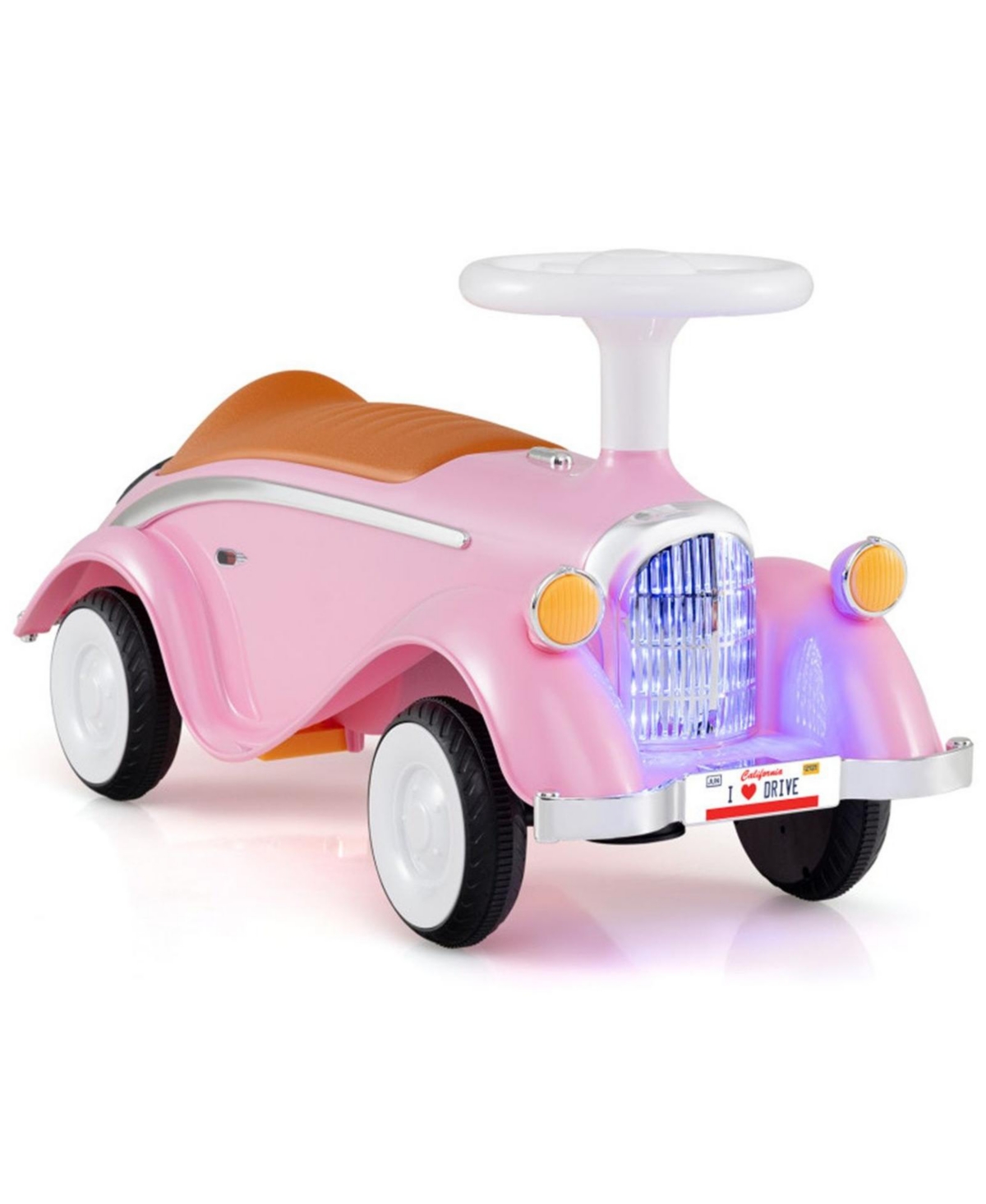 Sevorley Toddler Push Ride-On Car with Horn and Led Lights, Ages 19-36 Months