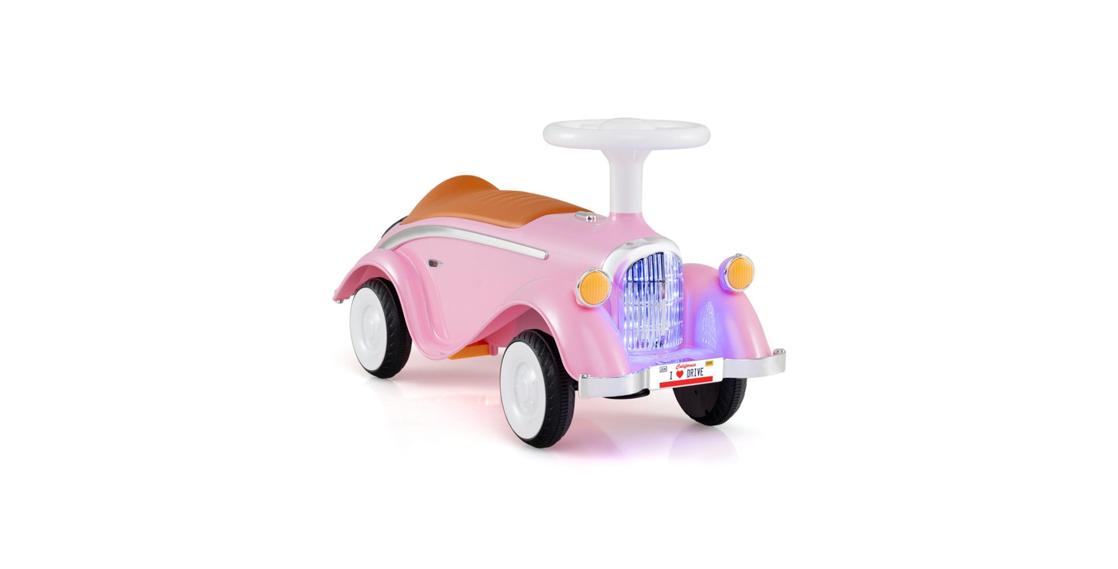 Sevorley Toddler Push Ride-On Car with Horn and Led Lights, Ages 19-36 Months