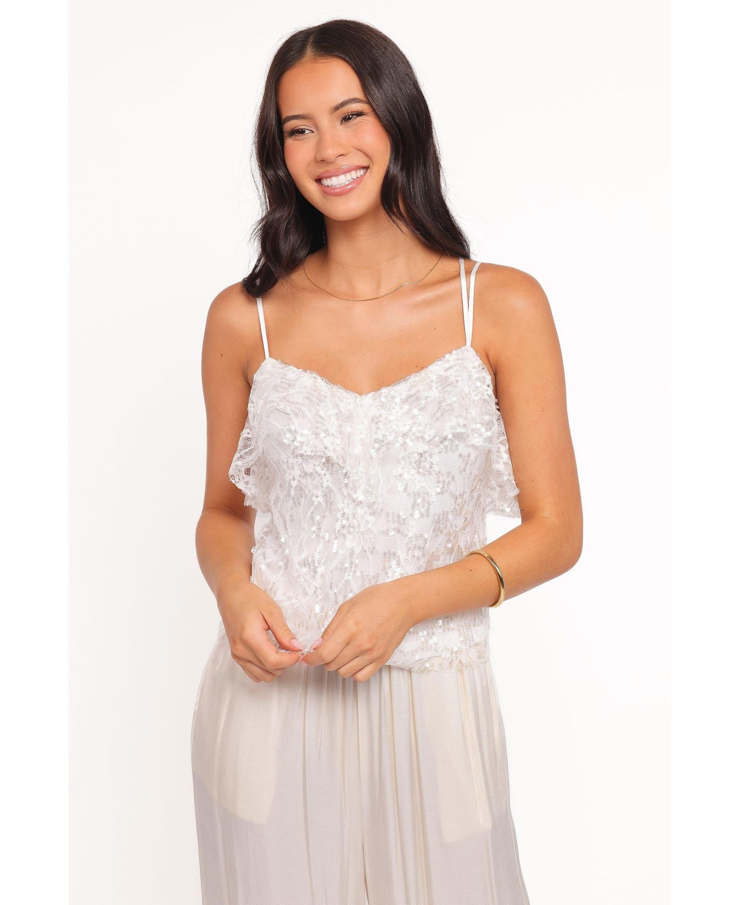 Women's Zinnia V-Neck Sequins Tank