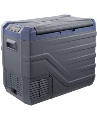 Portable Electric Cooler, Dual Zones, 50L Capacity for Camping, Travel and Outdoor Activities