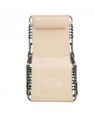 Outdoor Chair, Folding Design, Headrest for Camping, Travel and Outdoor Activities