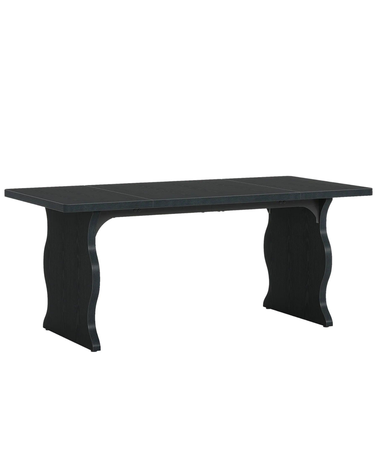 Slickblue Modern Dining Table for 4 to 6 Persons with Rectangular Top for Kitchen