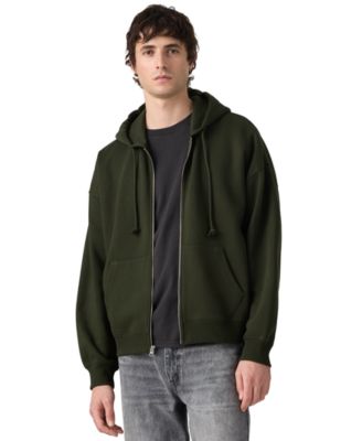Men's Oversized Full-Zip Hooded Sweatshirt