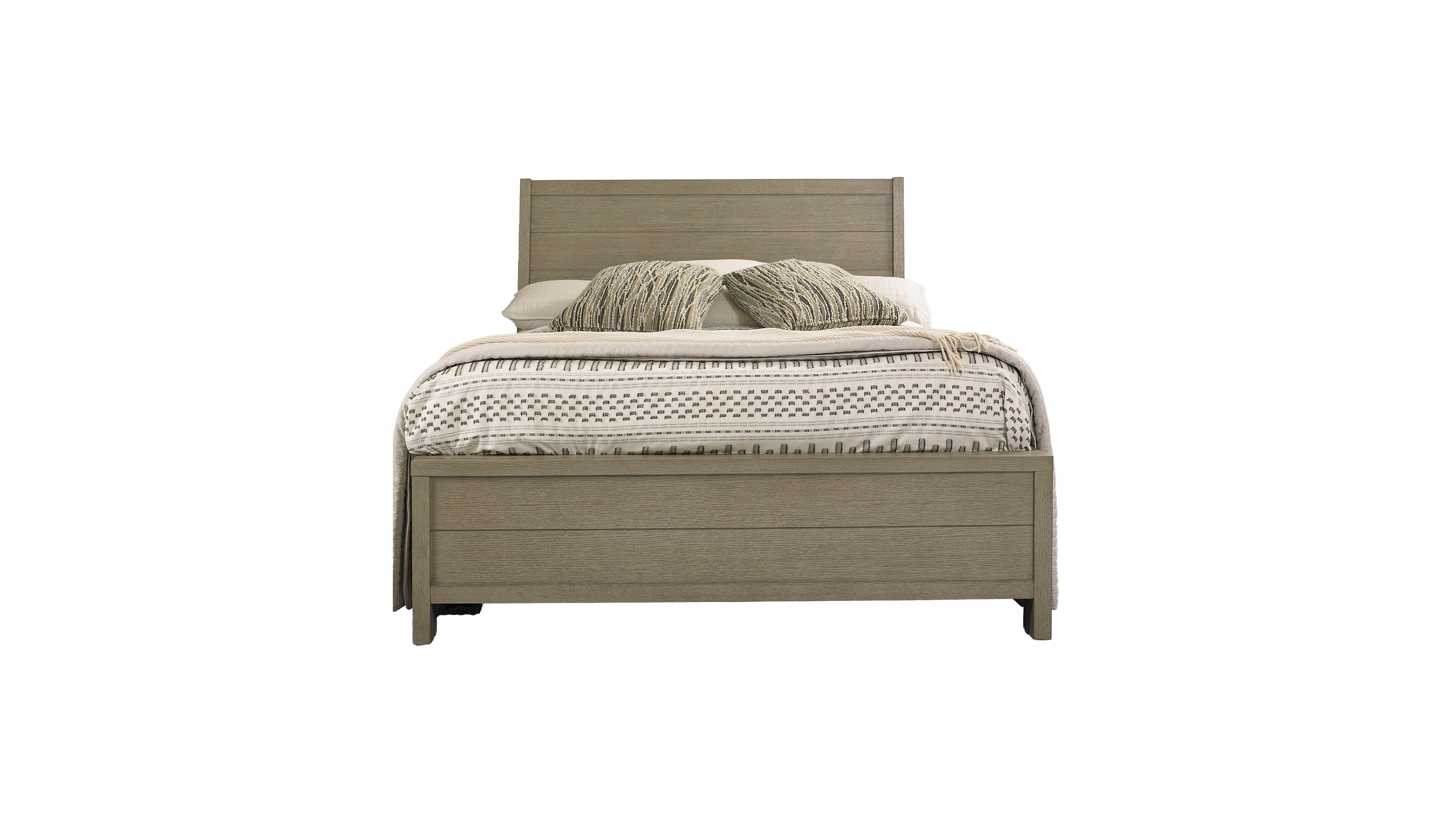 Furniture Cairo King Wood Panel Bed