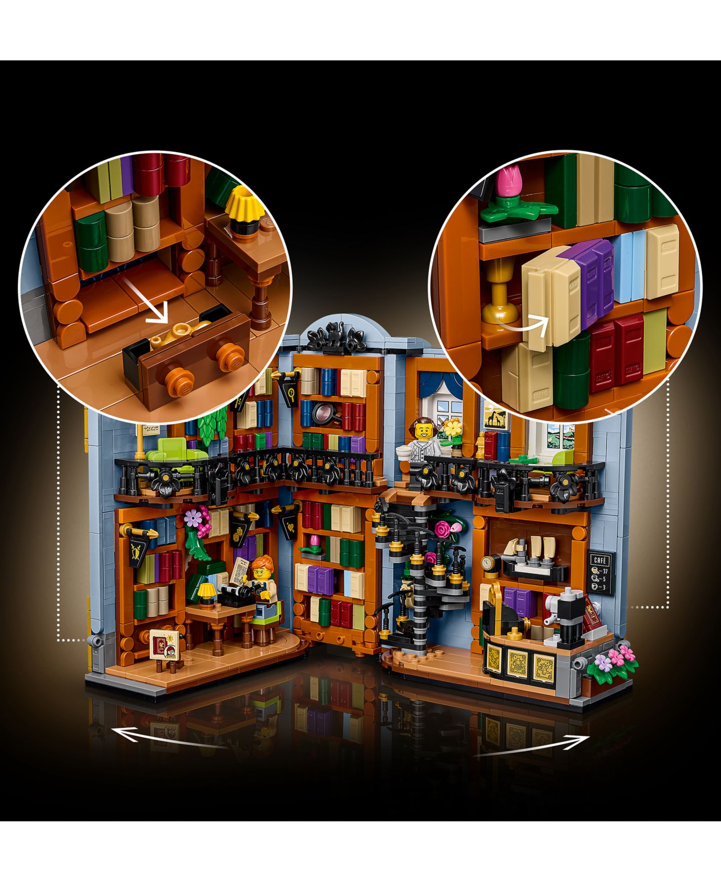 LEGO® Конструктор LEGO Bookstore: Book Nook 11379, 1690 деталей, от 18 лет — фото 5