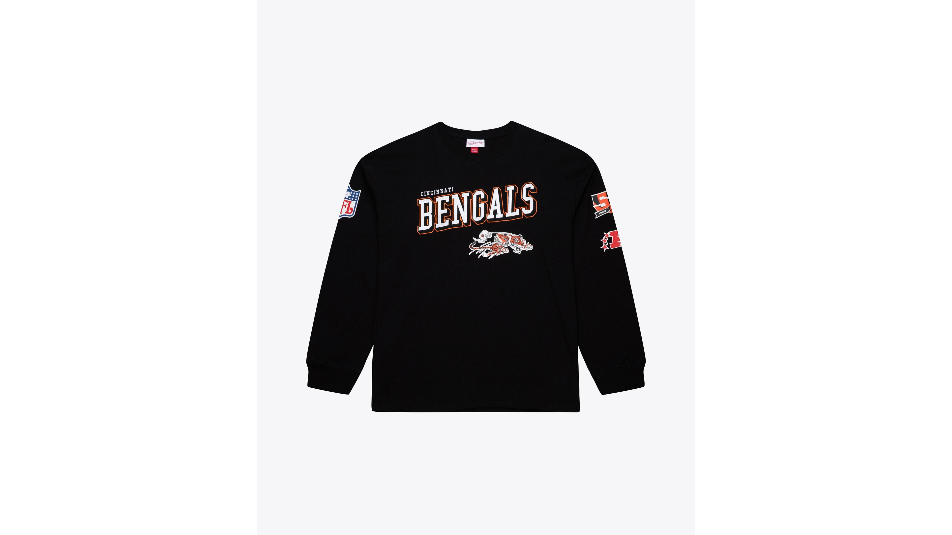 Mitchell & Ness Men's Big Tall Cincinnati Bengals Graphic Long-Sleeve T-Shirt