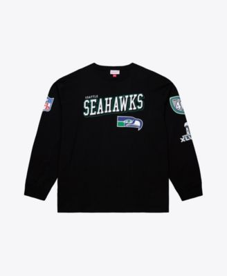 Men's  Black Seattle Seahawks Big & Tall Training Camp Long Sleeve T-Shirt