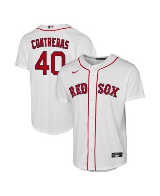 Big Boys and Girls Willson Contreras White Boston Red Sox Home Replica Jersey