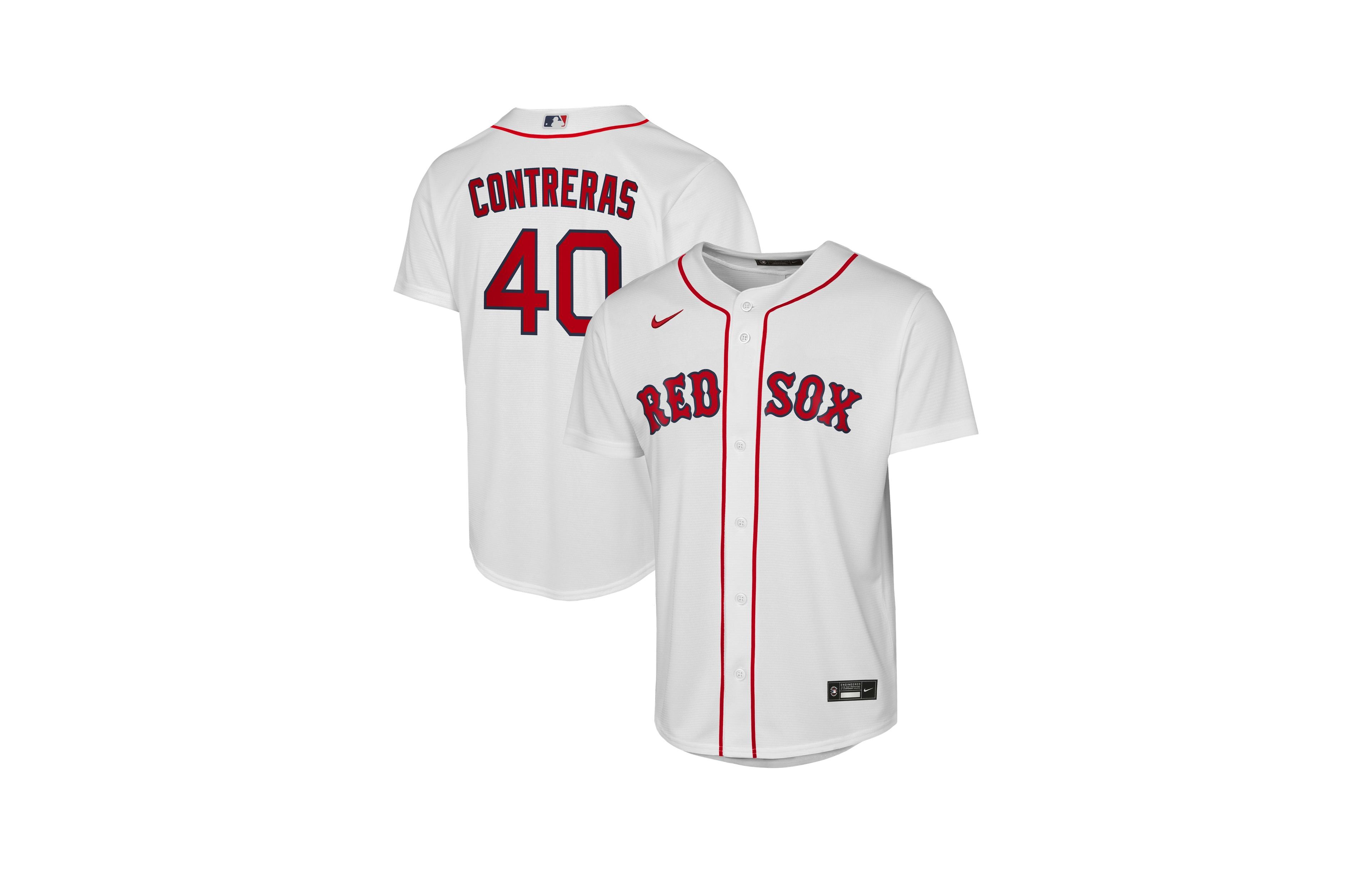 Nike Boys' 4-20 Willson Contreras V-Neck Replica Short Sleeve Jersey