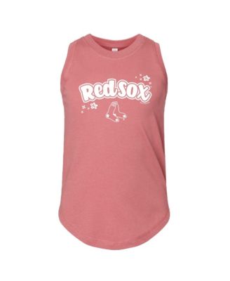 Big Girls  Pink Boston Red Sox Tank Top